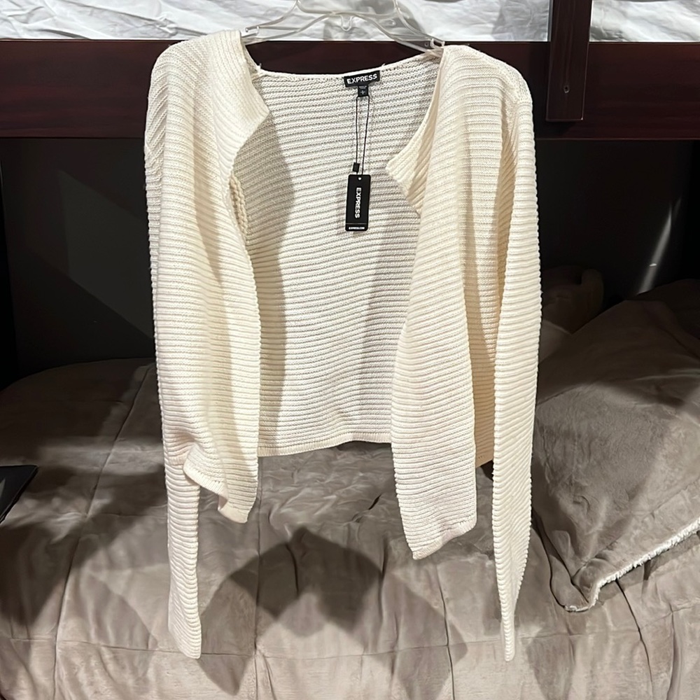 Express Cream Cardigan